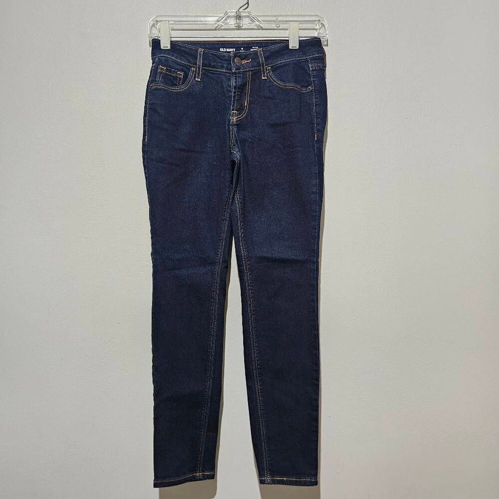 Women’s Old Navy Dark Blue Rockstar Super Skinny Stretch Jeans / Sz 0
